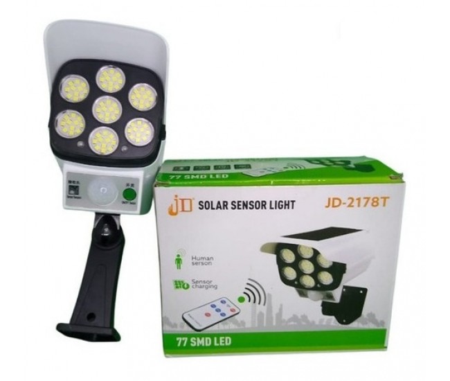 Camera falsa cu lampa solara, 77 LED-uri, cu senzor de miscare