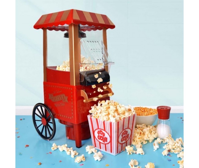 Masina retro de facut floricele Popcorn, temperatura de lucru 60°C - 200°C, putere 1200 W