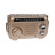 Radio MP3 Portabil Bluetooth, Incarcare solara, Lanterna, USB, TF, AUX, Gold - PX778GOLD