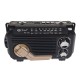 Radio MP3 Portabil cu incarcare solara bluetooth lanterna, USB, TF, AUX, Negru - PX778BLACK