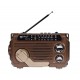 Radio MP3 Portabil Bluetooth, Incarcare solara, Lanterna, USB, TF, AUX, Maro - PX778BROWN