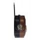 Radio MP3 Portabil Bluetooth, Incarcare solara, Lanterna, USB, TF, AUX, Maro - PX778BROWN