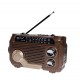 Radio MP3 Portabil Bluetooth, Incarcare solara, Lanterna, USB, TF, AUX, Maro - PX778BROWN