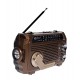 Radio MP3 Portabil Bluetooth, Incarcare solara, Lanterna, USB, TF, AUX, Maro - PX778BROWN