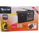 Radio cu MP3 Bluetooth Panou Solar Lanterna USB, TF, AUX, Negru - RX1313