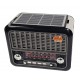 Radio cu MP3 Bluetooth Panou Solar Lanterna USB, TF, AUX, Negru - FM355BS