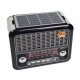 Radio cu MP3 Bluetooth Panou Solar Lanterna USB, TF, AUX, Negru - FM355BS