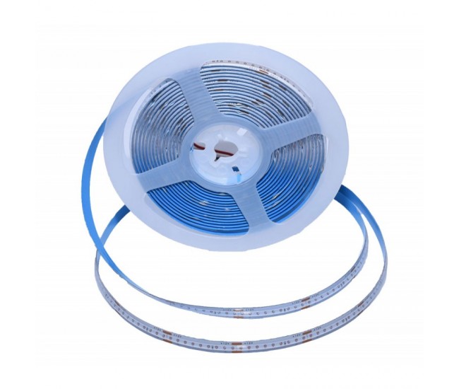 BANDA COB LED ALBASTRU - FLEXIBIL - 252LED/M - 12W/ML - ROLA/5M