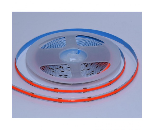 BANDA COB LED ROSU - FLEXIBIL - 252LED/M - 12W/ML - ROLA/5M