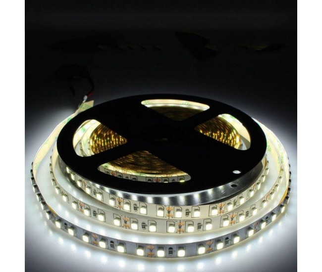 BANDA LED 2835 - 120LED/M , INTERIOR - DC 12V 9,6W/ML , 5M/ROLA , ALB-RECE