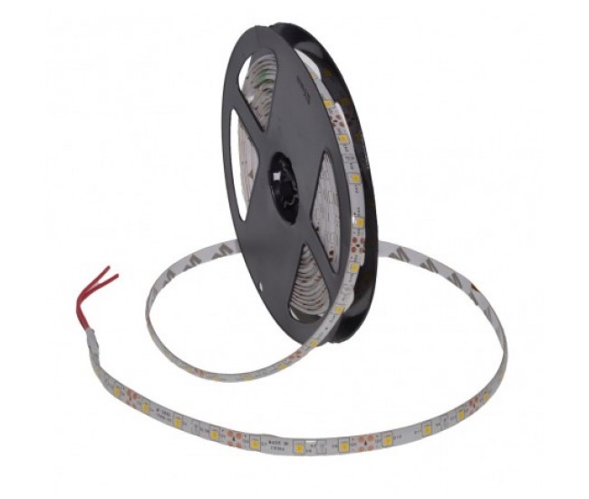 BANDA LED 3528 - 60LED/M EXTERIOR-SILICON , DC 12V 4,8W/ML , 5M/ROLA ALB-CALD