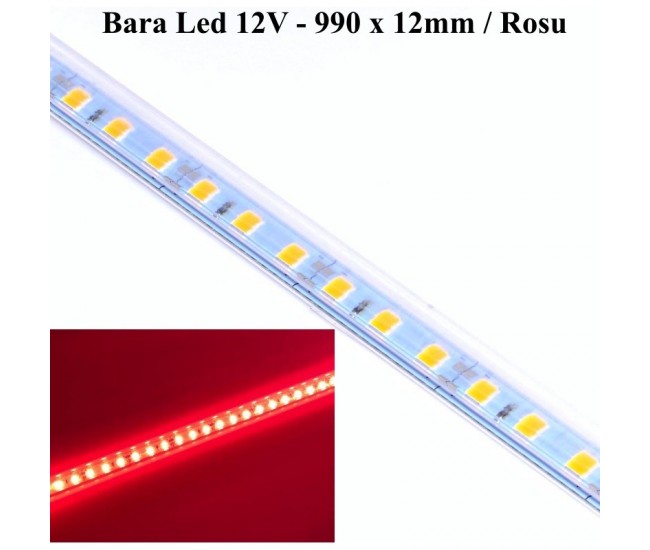 BARA CU 72 LED SMD 5050 / ROSU, 990X12X1MM