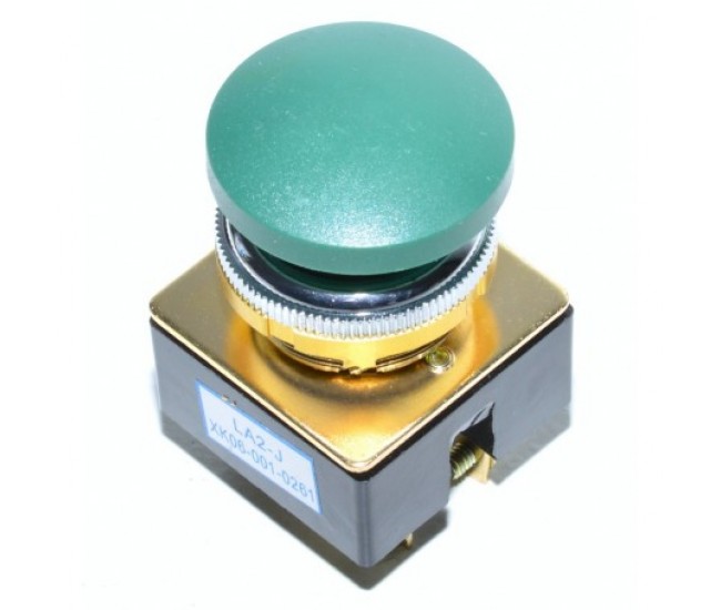 BUTON MOTOR PUSH FARA RETINERE VERDE LA2-J