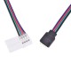 CONECTOR ALIMENTARE BANDA RGB CU 4 FIRE