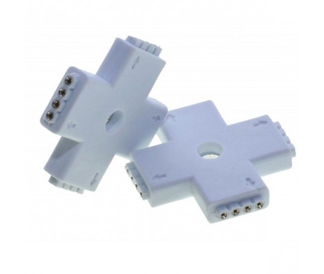 CONECTOR CRUCE DE BANDA LED RGB