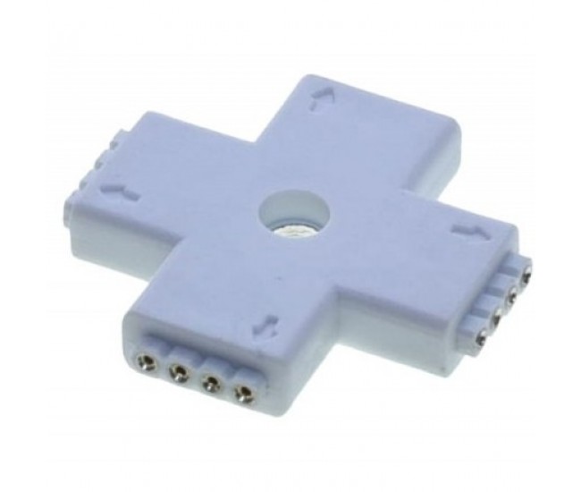 CONECTOR CRUCE DE BANDA LED RGB