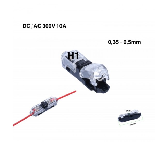 CONECTOR H1 CU BLOCARE , 300V-10A