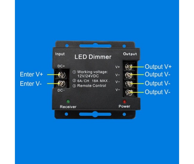 CONTROLER TOUCH , LED MONOCROM 12V/24V DC