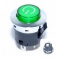 PUSH BUTON VERDE 22X32MM /CU RETINERE 12V - 20A