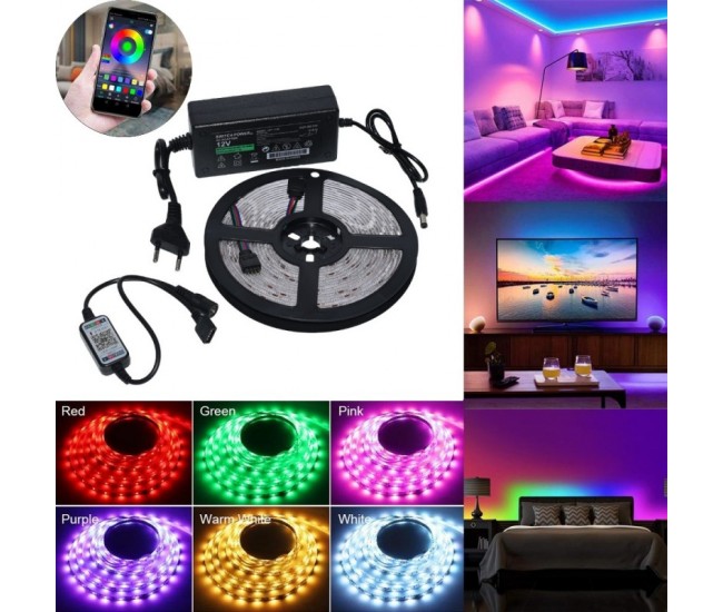 KIT BANDA LED RGB CU BLUETOOTH