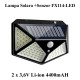 LAMPA DE PERETE SOLARA 114 LED + SENZOR