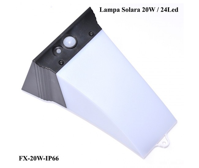 LAMPA DE PERETE SOLARA FX-20W-IP66 , SENZOR