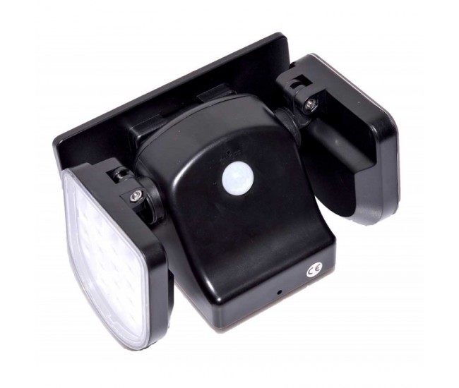 LAMPA SOLARA DUBLA 2 X 28 LED + SENZOR JC13-1