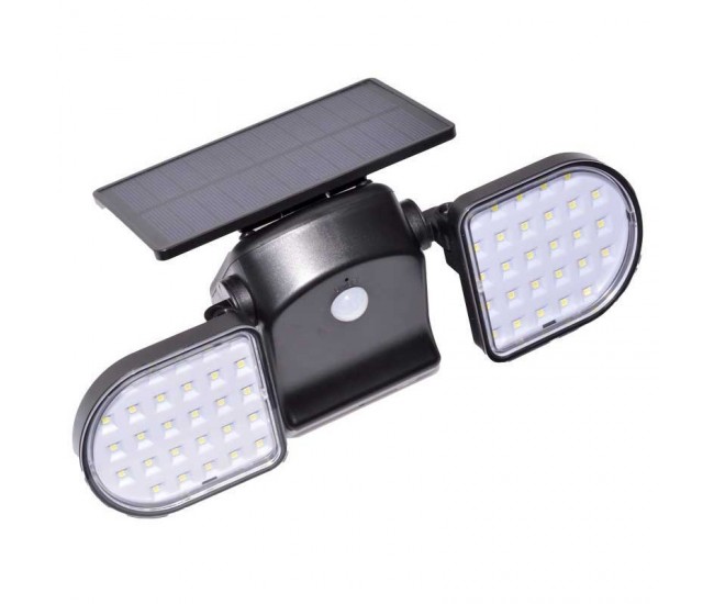 LAMPA SOLARA DUBLA 2 X 28 LED + SENZOR JC13-1