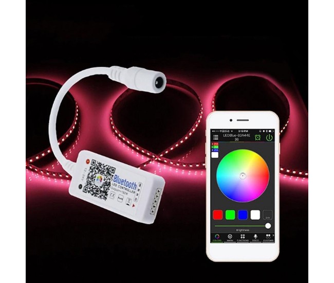 MINI CONTROLER LED RGBW CU BLUETOOTH , 5 - 24V