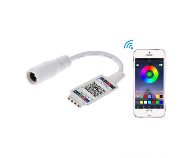 MINI CONTROLER RGB LED CU BLUETOOTH QR