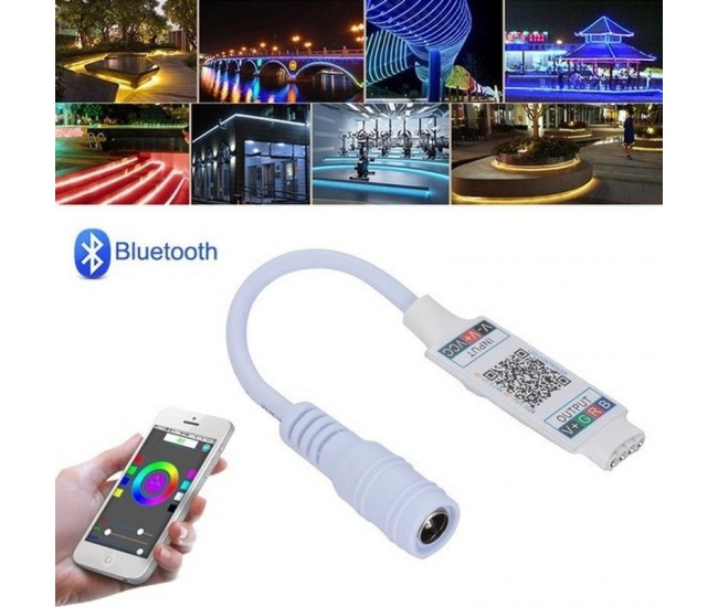 MINI CONTROLER RGB LED CU BLUETOOTH QR