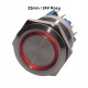 PUSH BUTON 22MM / 24V LUMINA ROSU