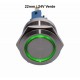 PUSH BUTON 22MM / 24V LUMINA VERDE