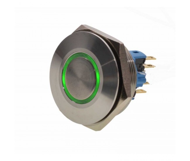 PUSH BUTON 30MM / 24V LED VERDE