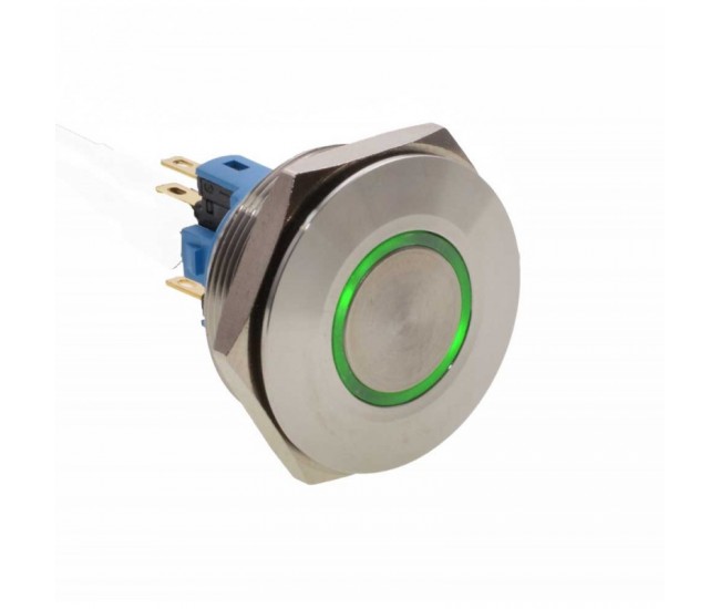 PUSH BUTON 30MM / 24V LED VERDE