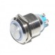 PUSH METALIC CU LED ROSU SI RETINERE 19MM / 220V