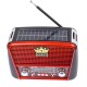 Radio MP3, cu putere solara, bluetooth, baterie reincarcabila, lanterna, sd, usb