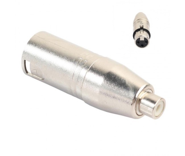 CONECTOR AUDIO XLR MAMA - RCA MAMA