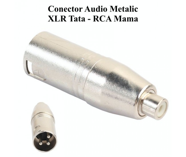 CONECTOR AUDIO XLR TATA - RCA MAMA