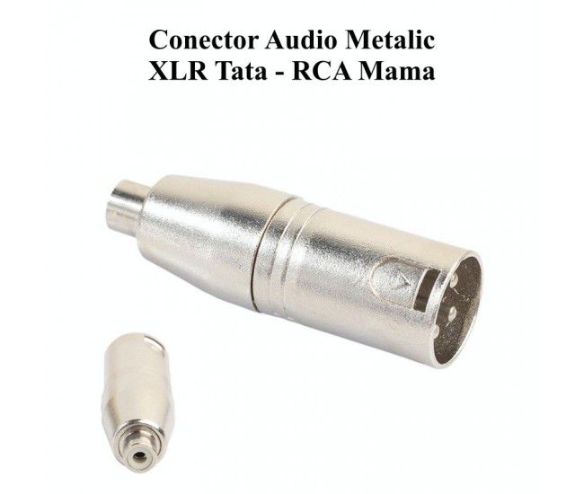 CONECTOR AUDIO XLR TATA - RCA MAMA