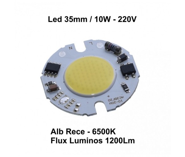 LED COB 35MM , PUTERE 10W - 220V