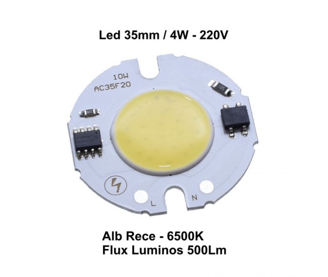 LED COB 35MM , PUTERE 4W - 220V