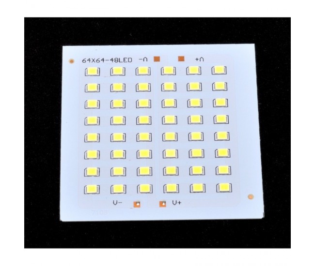 PLACA CU LEDURI SMD 64 X 64 X 48 BUC 12V / PUTERE 20W