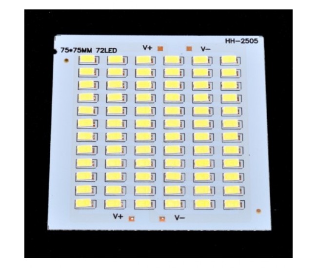 PLACA CU LEDURI SMD 75 X 75 X 72 BUC 12V / PUTERE 50W