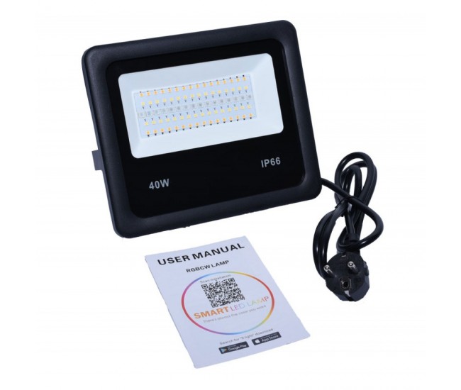 PROIECTOR SMART LED RGBCW 40W CU BLUETOOTH