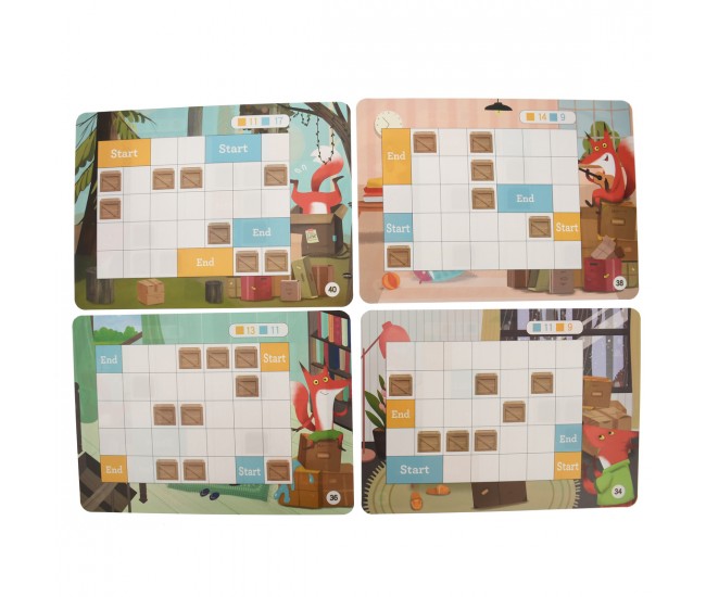 Joc puzzle de jucarie, conecteaza punctele, cu 40 de carduri - 3315097