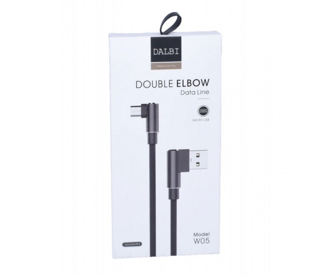 CABLU DE DATE USB - MICRO USB LA 90˚ W05