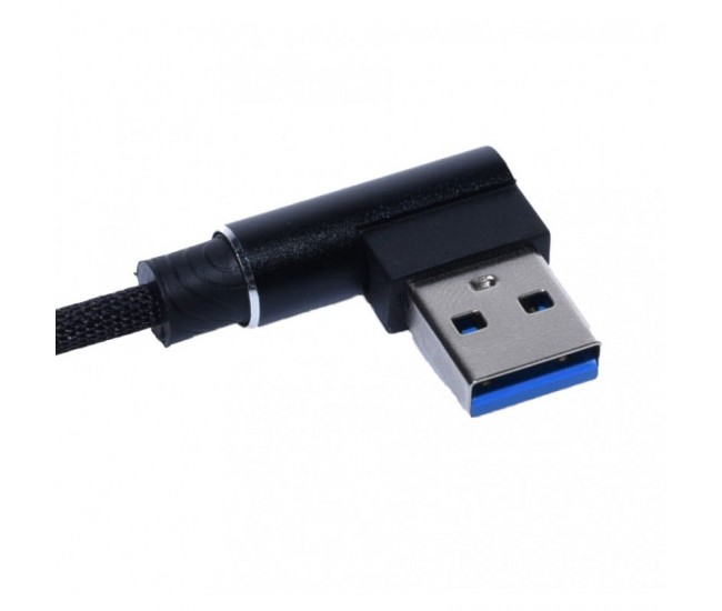 CABLU DE DATE USB - MICRO USB LA 90˚ W05