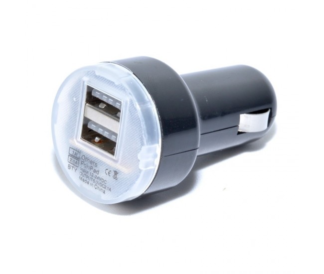 INCARCATOR AUTO - 2 X USB / 2,1A - 1A