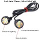 LED AUTO 23MM - 12V , 5730 ALB + GALBEN , 2 BUC/SET